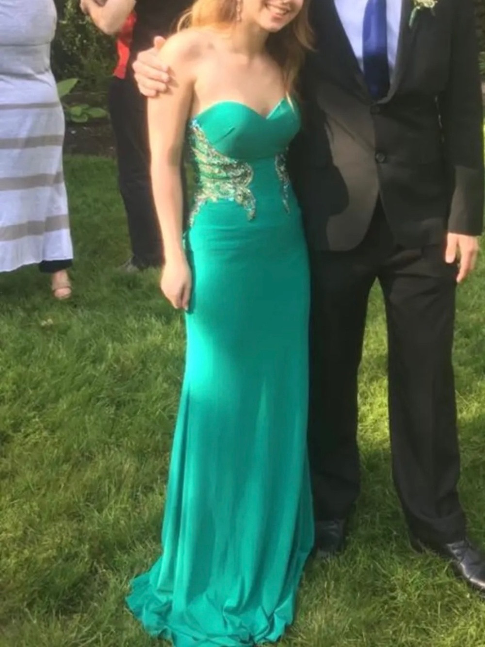 Green/Teal Mermaid Style Prom Dress